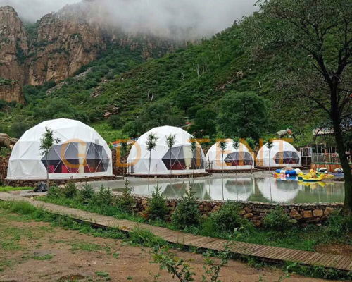 云南大理最美的星空酒店帐篷 原生态住宿与纺织品遮篷的魅力