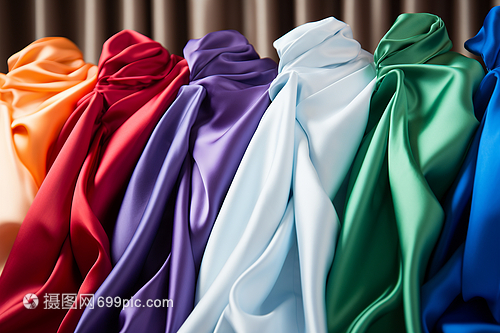 彩色绸缎纺织品遮篷 时尚与实用的完美结合